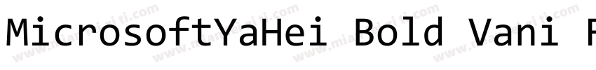 MicrosoftYaHei Bold Vani FZLTXHKM字体转换